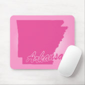 Rosa Staat Arkansas Mousepad (Mit Mouse)