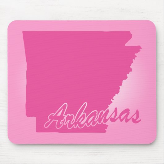 Rosa Staat Arkansas Mousepad (Vorne)