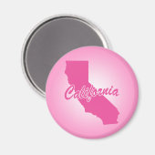 Rosa Staat California Magnet (Vorderseite/Rückseite)