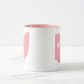 Rosa Staat der Ohio-Form-Tasse Tasse (Zentrum)