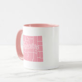 Rosa Staat der Tasse der Wyomform (Vorderseite Links)