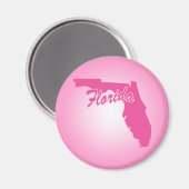 Rosa Staat Florida Magnet (Vorderseite/Rückseite)