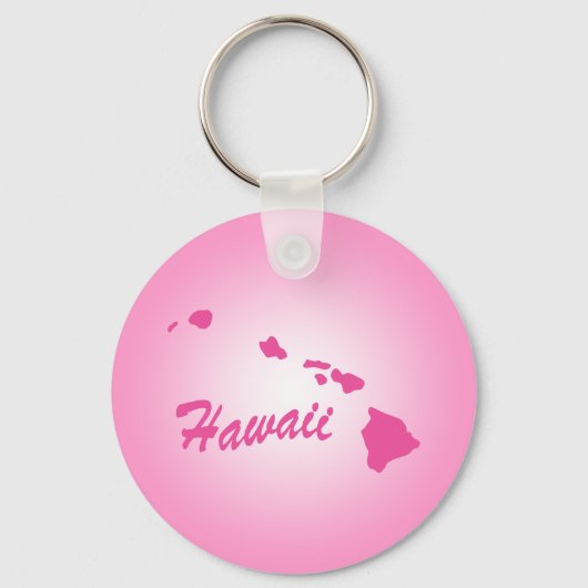 Rosa Staat Hawaii Schlüsselanhänger (Vorderseite)