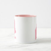 Rosa Staat in Mainform Tasse (Zentrum)