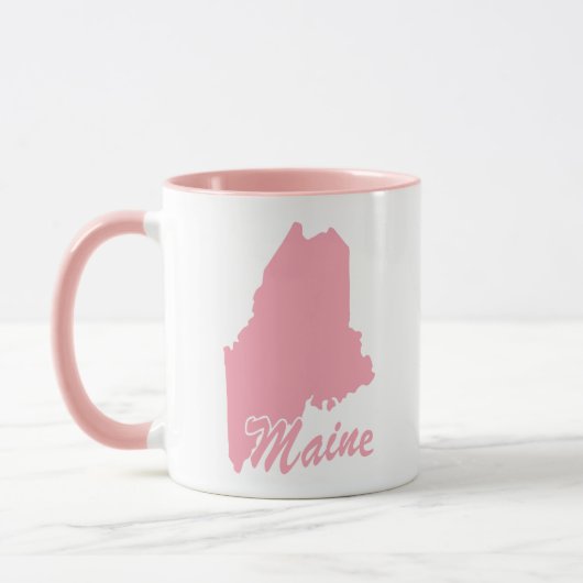 Rosa Staat in Mainform Tasse (Links)