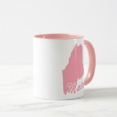 Rosa Staat in Mainform Tasse (VorderseiteRechts)