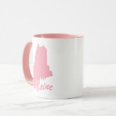 Rosa Staat in Mainform Tasse (Vorderseite Links)
