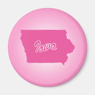 Rosa Staat Iowa Magnet