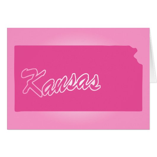 Rosa Staat Kansas (Vorderseite (Horizontal))
