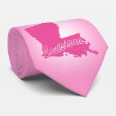 Rosa Staat Louisiana Krawatte (Gerollt)