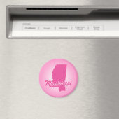 Rosa Staat Mississippi Magnet (In Situ (Geschirrspüler))