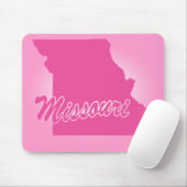 Rosa Staat Missouri Mousepad (Mit Mouse)