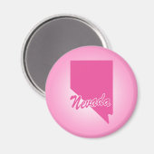 Rosa Staat Nevada Magnet (Vorderseite/Rückseite)