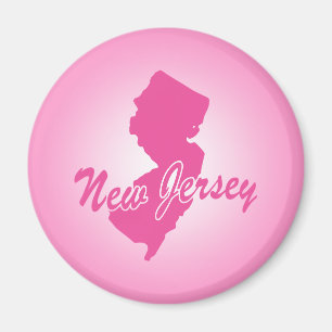 Rosa Staat New Jersey Magnet