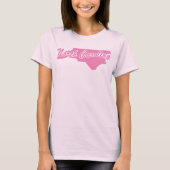 Rosa Staat North Carolina T-Shirt (Vorderseite)