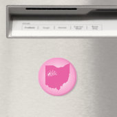 Rosa Staat Ohio Magnet (In Situ (Geschirrspüler))
