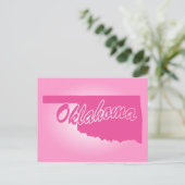 Rosa Staat Oklahoma Postkarte (Stehend Vorderseite)