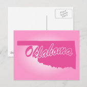 Rosa Staat Oklahoma Postkarte (Vorne/Hinten)