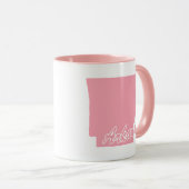 Rosa Staat von Arkansas Form Tasse (VorderseiteRechts)