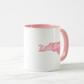Rosa Staat von North Carolina Form Tasse (VorderseiteRechts)