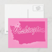 Rosa Staat Washington Postcard Postkarte (Vorne/Hinten)