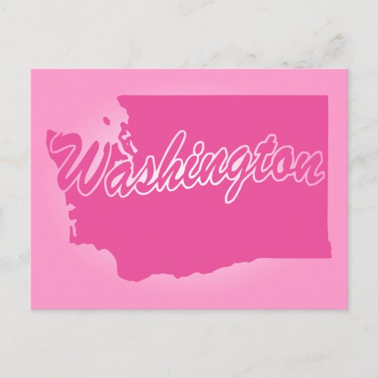 Rosa Staat Washington Postcard Postkarte (Vorderseite)