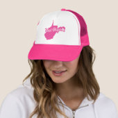 Rosa Staat West Virginia Truckerkappe (Beispiel)