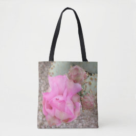 Rosa stachelige Birnen-Blüten-Tasche Tasche