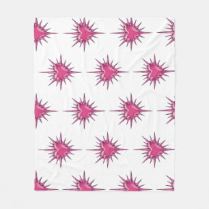 Rosa Stacheliges Herz Cybersigilismus Fleece-Decke Fleecedecke