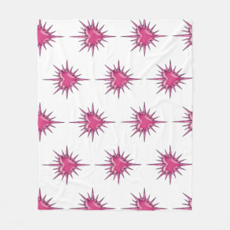 Rosa Stacheliges Herz Cybersigilismus Fleece-Decke Fleecedecke