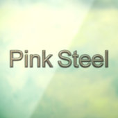 Rosa Stahl - Sichtfenster am Vorderstock Fensteraufkleber (Blatt 3)