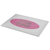 Rosa Stahlspanplatte Schneidebrett (Ecke)