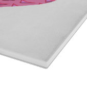 Rosa Stahlspanplatte Schneidebrett (Ecke)