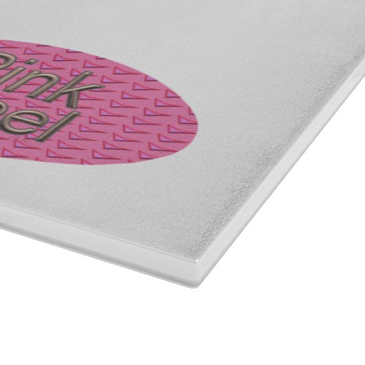 Rosa Stahlspanplatte Schneidebrett (Ecke)