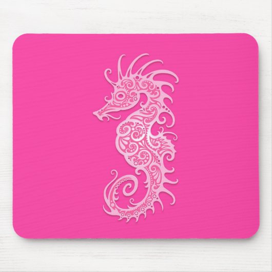 Rosa Stammes- Seepferd Mousepad (Vorne)