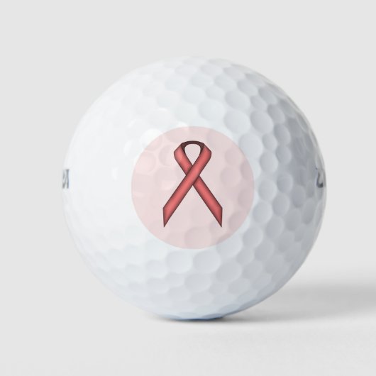 Rosa Standard Ribbon Golfball (Vorderseite)