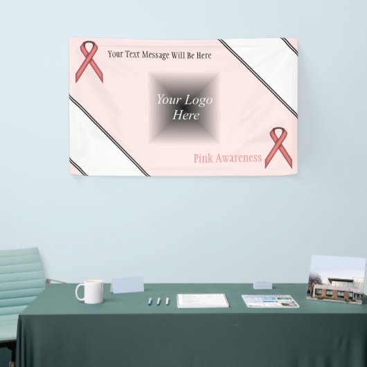 Rosa Standardband Banner (Messeveranstaltung)