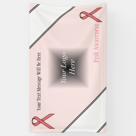 Rosa Standardband Banner (Vertikal)