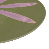 Rosa Star Blume Kaleidoscope Mandala Schneidebrett (Ecke)