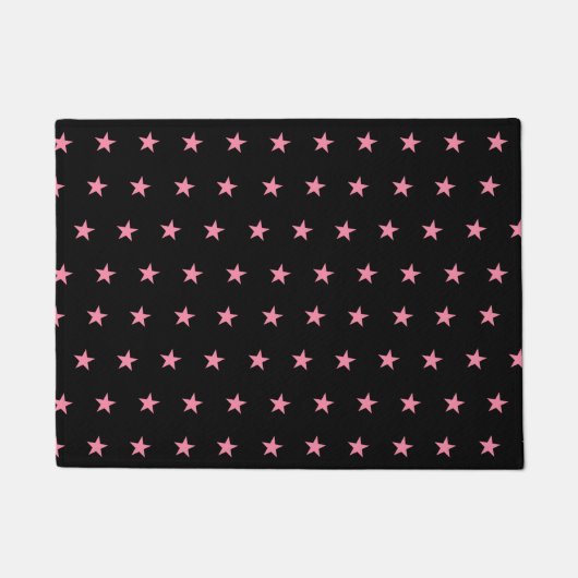 Rosa Star Fußmatte (Vorderseite)