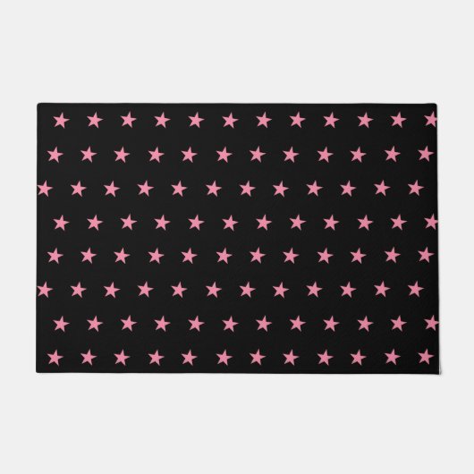 Rosa Star Fußmatte (Vorderseite)
