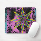 Rosa Star Mousepad (Mit Mouse)
