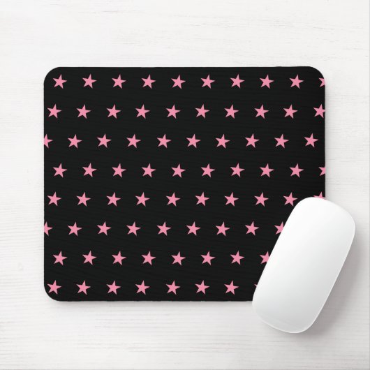 Rosa Star Mousepad (Mit Mouse)