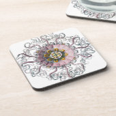 Rosa Starfish Untersetzer (Linke Seite)