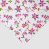 Rosa Stargazer-Lilien-Blumenseidenpapier Seidenpapier (Ausschnitt)