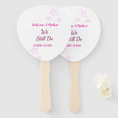 Rosa Stars Jubiläum der Erneuerung Moderne Fächer (Vorne und Hinten)