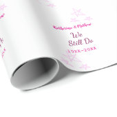 Rosa Stars Jubiläum der Erneuerung Moderne Geschenkpapier (Rolleneckpunkt)