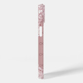 Rosa staubige Rose Monogramm Initialen Tropfen Case-Mate iPhone Hülle (Rückseite / Rechts)