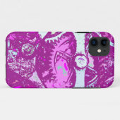rosa Steampe Case-Mate iPhone Hülle (Rückseite (Horizontal))