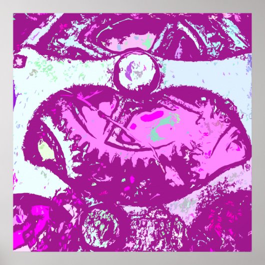 rosa Steampe Poster (Vorne)